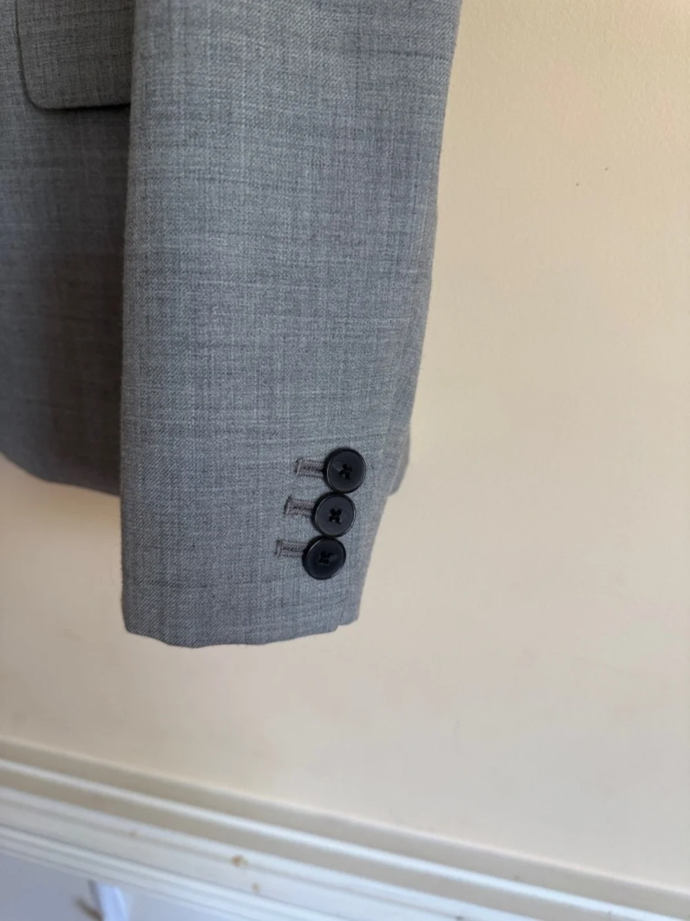 J. Crew Gray Two-Button‎ Women's Tailored Blazer Sz 8